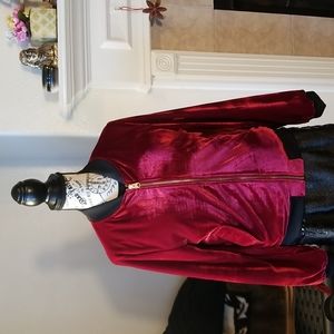 Love Tree Red velvet Jacket